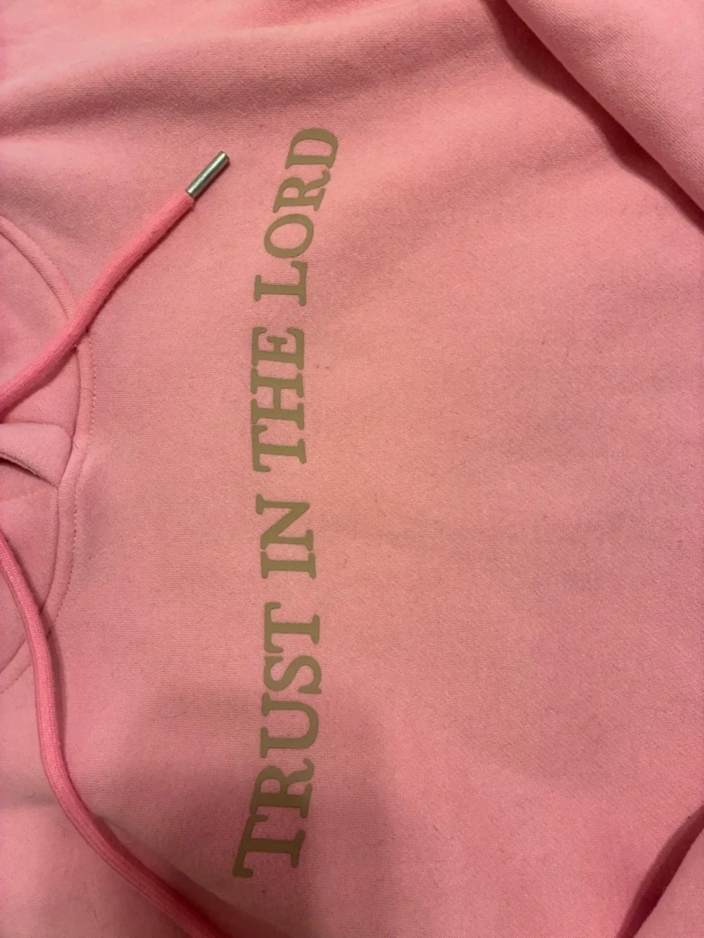Pink "Trust in the Lord" Pullover Hoodie - Picture 3 of 6